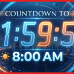 Countdown to 8 AM