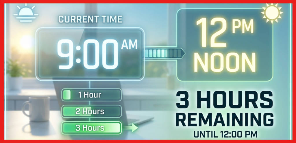 How Many Hours Until 12 PM