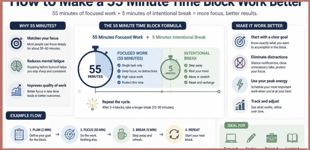 55 Minute Time Block